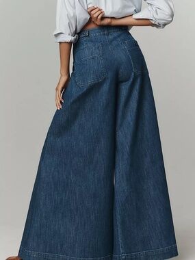 Anthropologie Pilcro High-Rise Ultra Wide-Leg Jeans Size 26